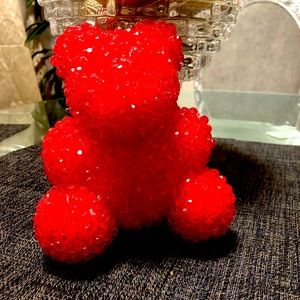 Crystal beaded teddy for valentines day